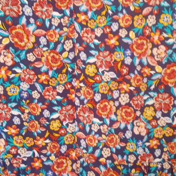 Old Navy Women's Vibrant Floral Midi Dress Size XL - Picture 8 of 9